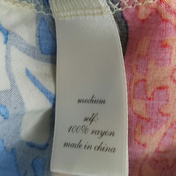 Bohemian Festival Maxidress Dopamine V neck flowy tribal lightweight orange blue - Picture 7 of 8